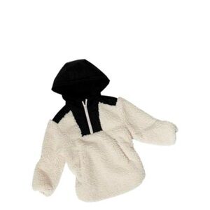 Zara Kids combination of neoprene fleece hoodie